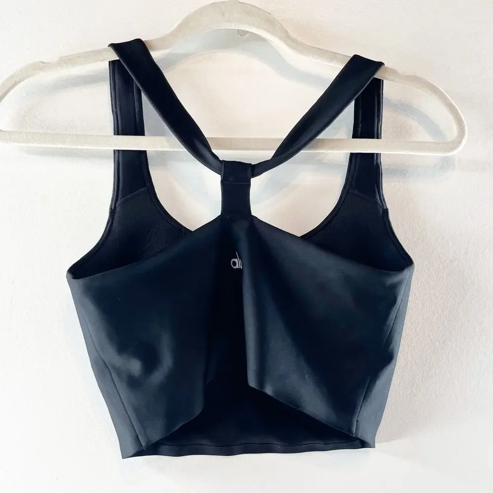 Alo Airlift Sleek Bra Tank Top Black Small